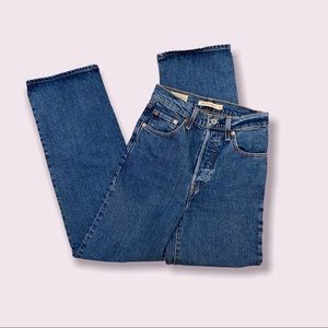 levi’s ribcage ankle straight jeans in georgie